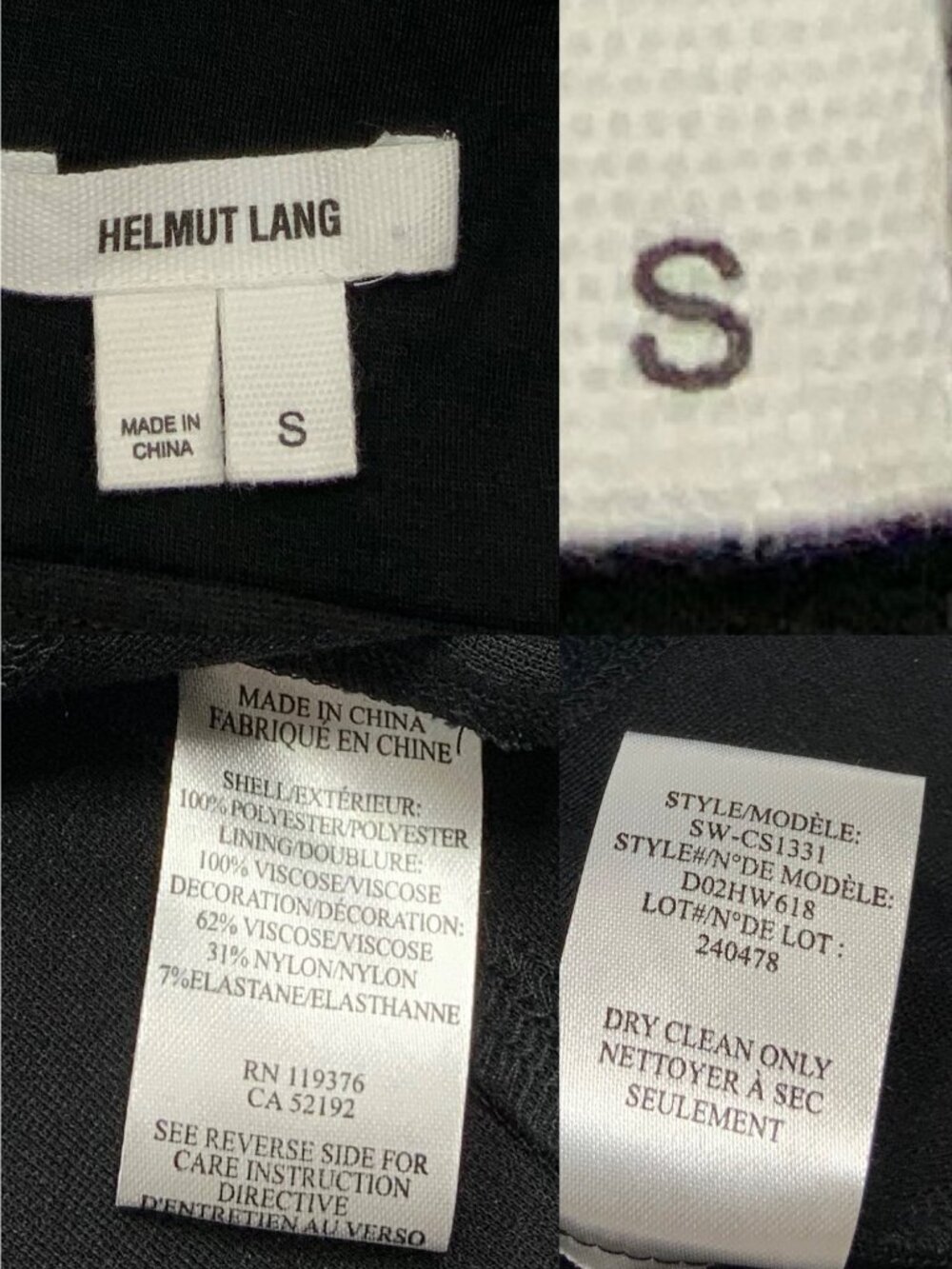 Helmut Lang Draped Mini Dress S Black Sleeveless - Picture 11 of 16